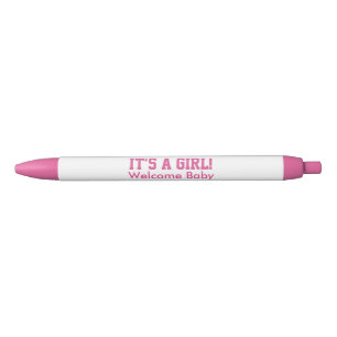 It's A Girl Welcome Baby Announcements Pen