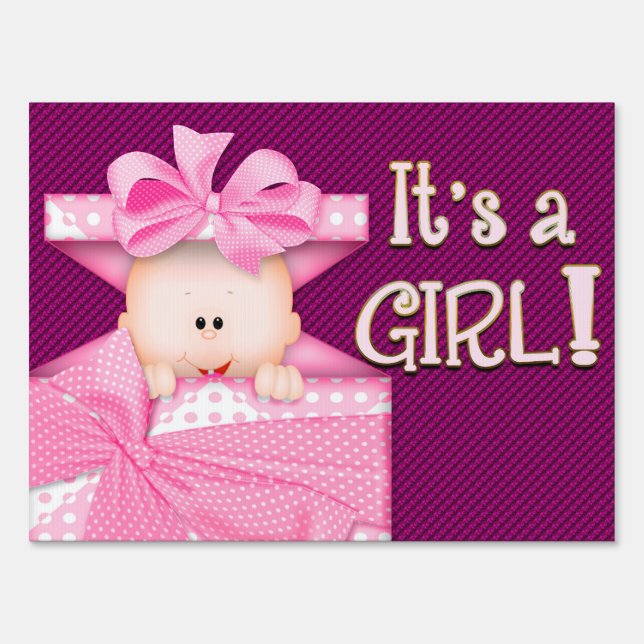 IT'S A GIRL - YARD SIGN (Front)