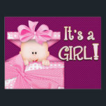 IT'S A GIRL - YARD SIGN<br><div class="desc">HAVE THIS SIGN WAITING AND READY TO PUT OUT ONCE THAT BEAUTIFUL BABY GIRL IS BORN... SHOW THE WORLD SHE HAS ENTERED YOUR LIVES!</div>