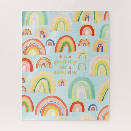 Its a Good Day for a Good Day Rainbow Jigsaw Puzzle