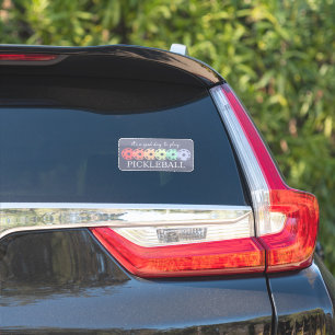 It's a good day to play Pickleball Sticker
