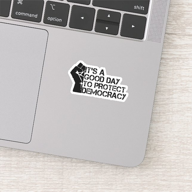 It's A Good Day To Protect Democracy Sticker (Detail)
