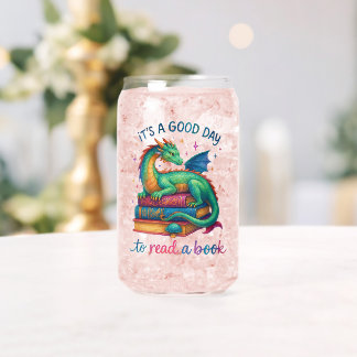 It's A Good Day To Read A Book Can Glass