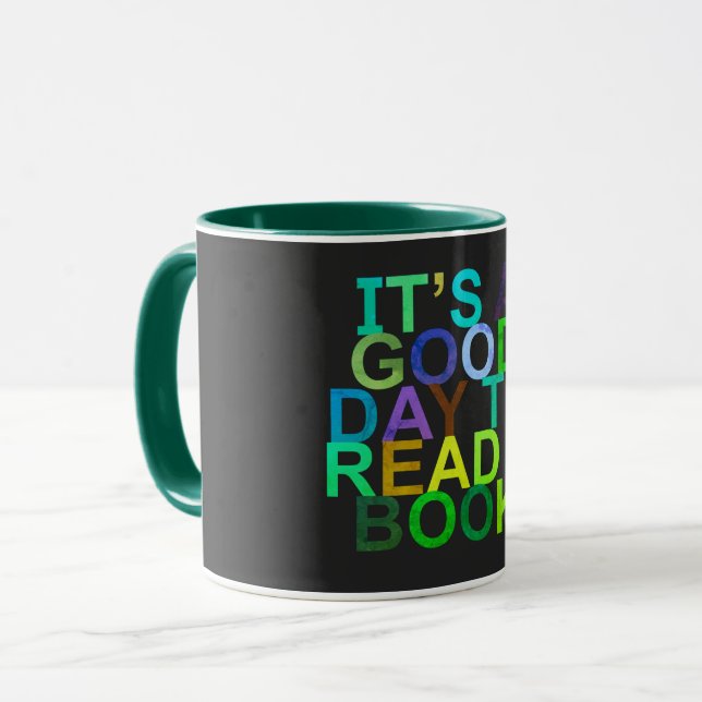 it's a good day to read a book mug (Front Left)