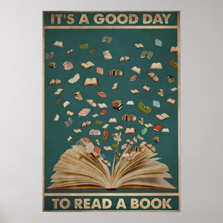 its a good day to read a book poster