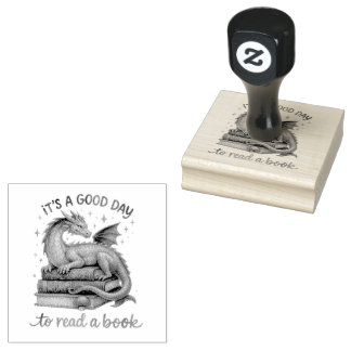 It's A Good Day To Read A Book  Rubber Stamp