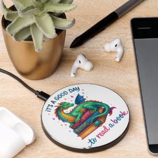 It's A Good Day To Read A Book  Wireless Charger