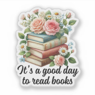 It's a good day to read books sticker