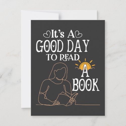 Its A Good Day To Read Shirt Bookish Shirt Book Holiday Card