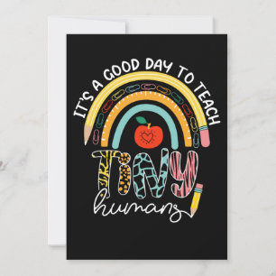 It's A Good Day To Teach Tiny Humans, No 2/2 Thank You Card