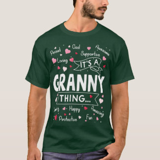 Its a Granny Thing Funny Sayings Cute Grandma Moth T-Shirt