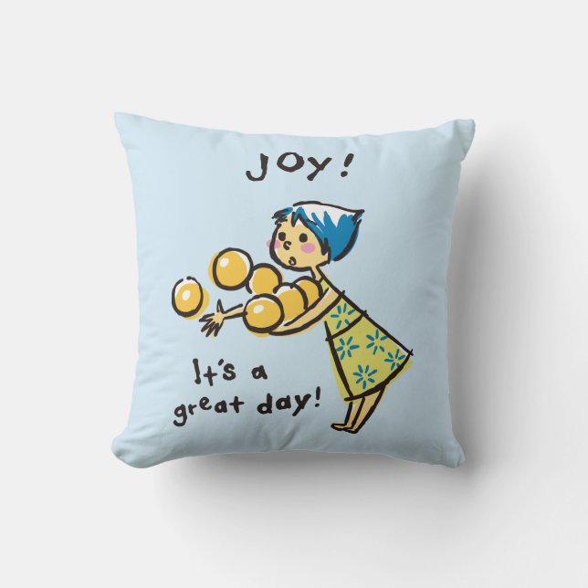 It's a Great Day! 2 Throw Pillow (Front)