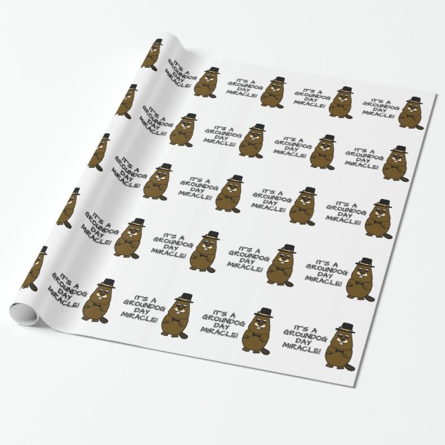 It's a groundhog day miracle wrapping paper (Unrolled)