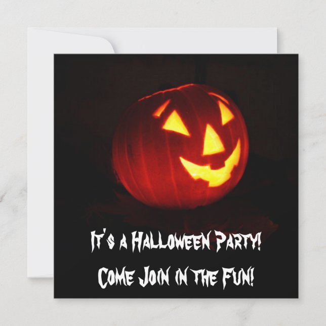 It's a Halloween Party Invitation (Front)