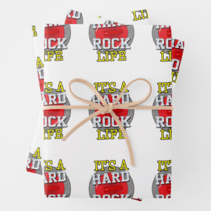 'It's A Hard Rock Life' - Style B Wrapping Paper Sheets