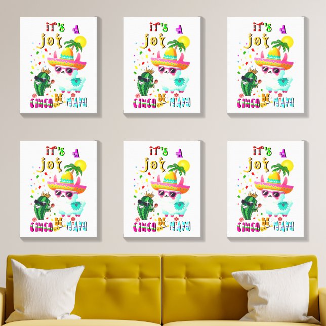 It's A Joy Cinco De Mayo Canvas Photo Tile (Living Room)