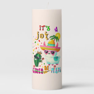 It's A Joy Cinco De Mayo Pillar Candle