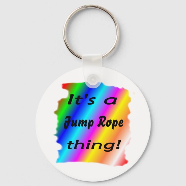 It's a jump rope thing! keychain (Front)