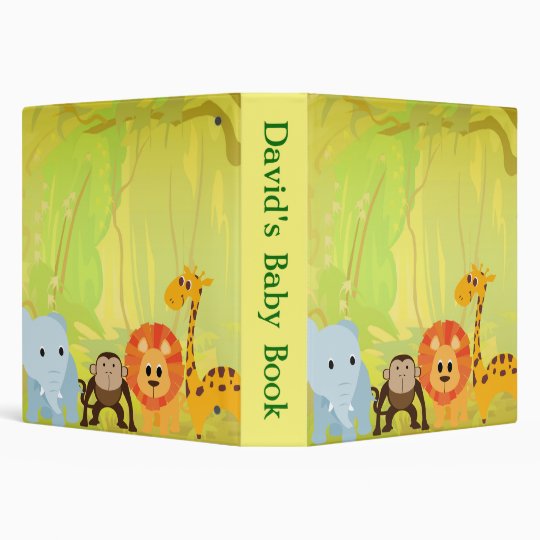 It's A Jungle Baby Shower 3 Ring Binder