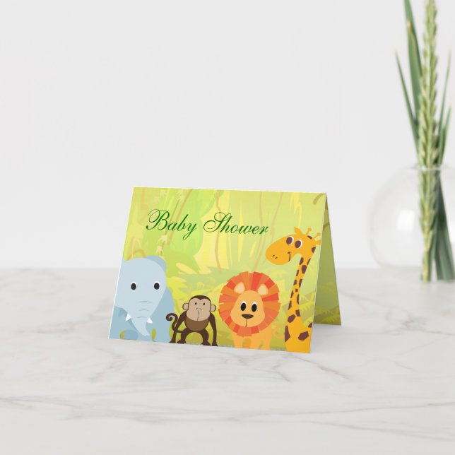 It's A Jungle Baby Shower Invitation (Front)