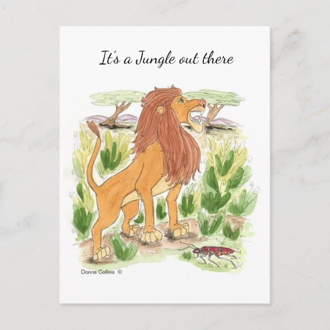 It's a Jungle Out There Post Card (Front)