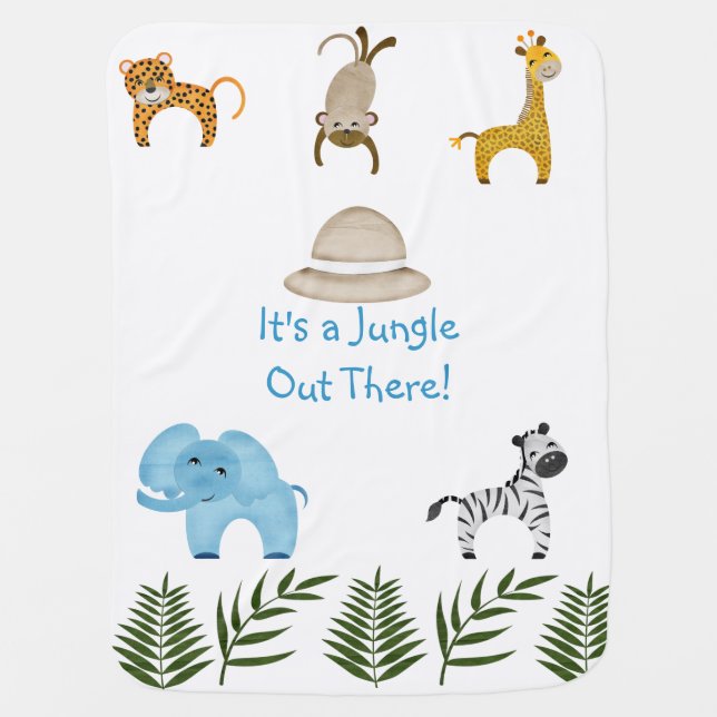 It's a Jungle Out There! Stroller Blanket (Front)