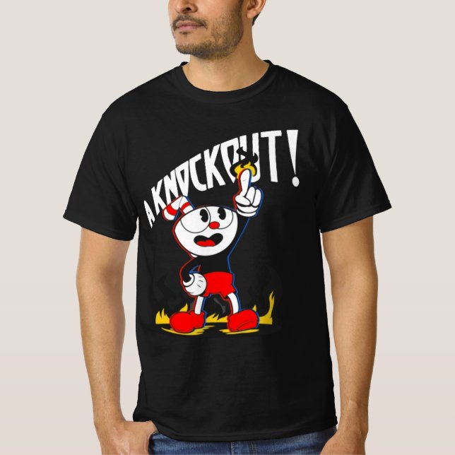 It's A Knockout! - Cuphead T-Shirt (Front)