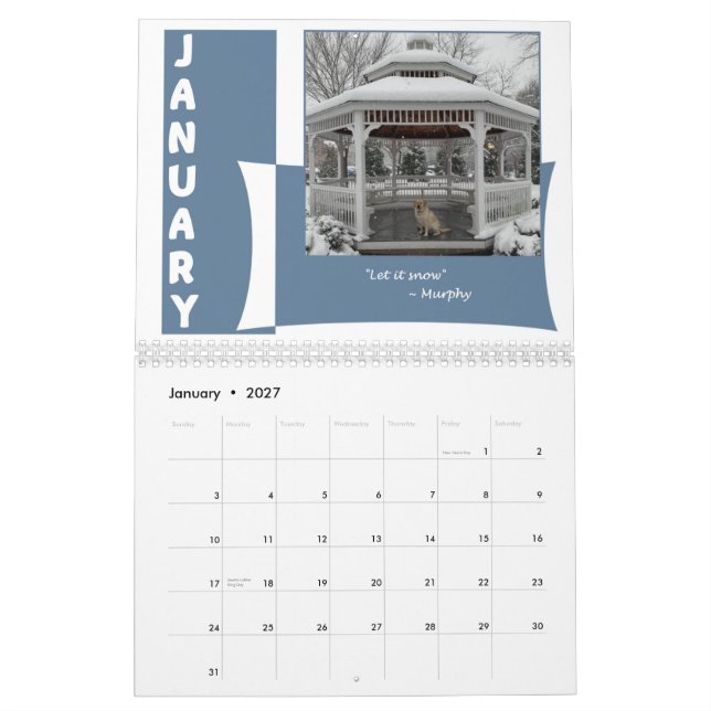 It's a Lab's World 12 month Calendar (Jan 2027)
