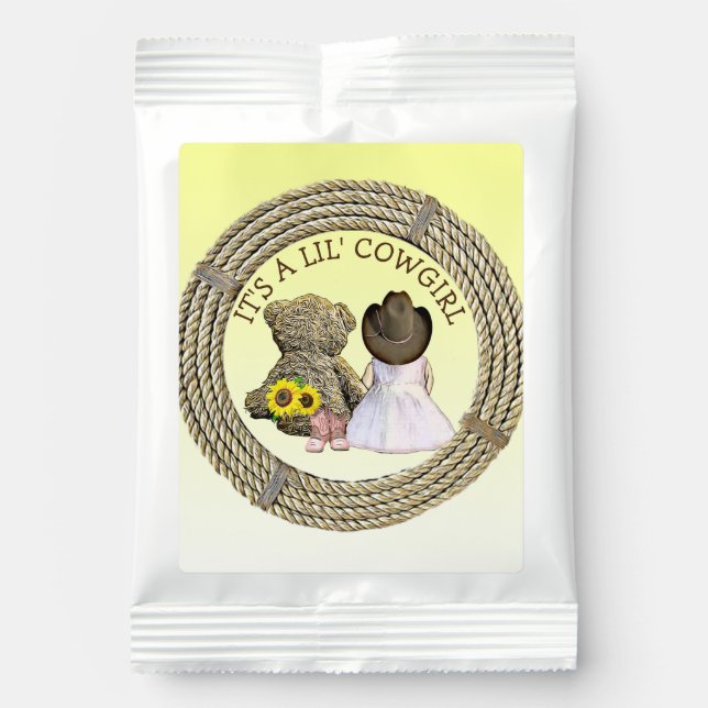 It's a Lil' Cowgirl Baby Shower    Lemonade Drink Mix (Front)