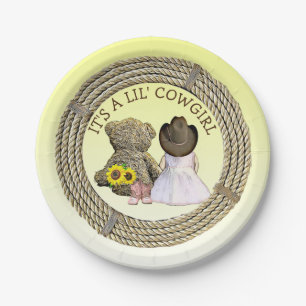 It's a Lil' Cowgirl Baby Shower    Paper Plates