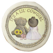 It's a Lil' Cowgirl Baby Shower    Sugar Cookie (Front)
