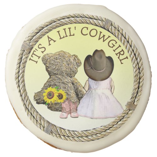 Its a Lil Cowgirl Baby Shower    Sugar Cookie
