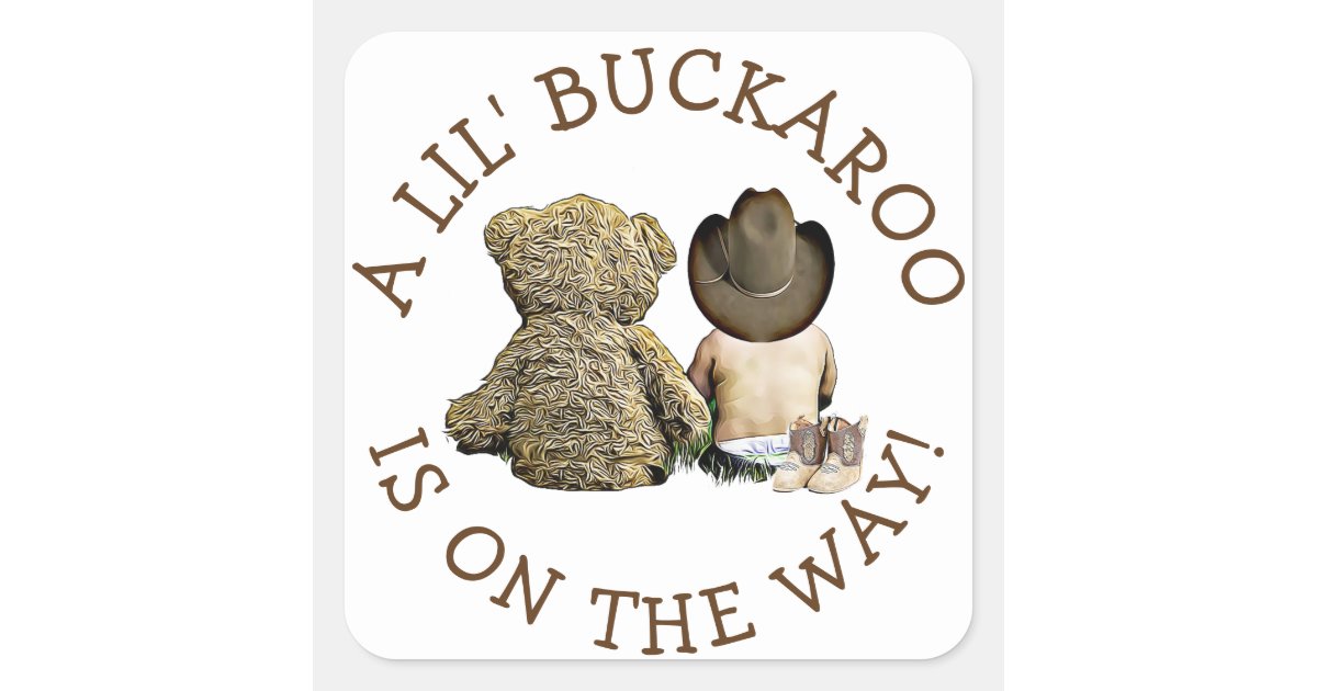 It S A Little Cowboy Baby Shower Stickers Zazzle Com