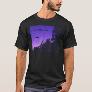 It's a Lonely Road Aesthetic Vaporwave T-Shirt