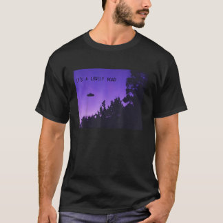 Its a Lonely Road Tshirt Aesthetic Vaporwave Anime