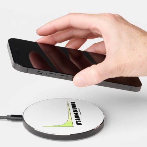 Its A Long Tail World Power Law Graph Humor Wireless Charger
