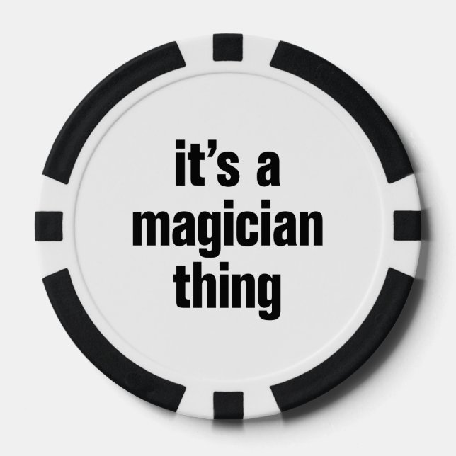its a magician thing poker chips (Front)