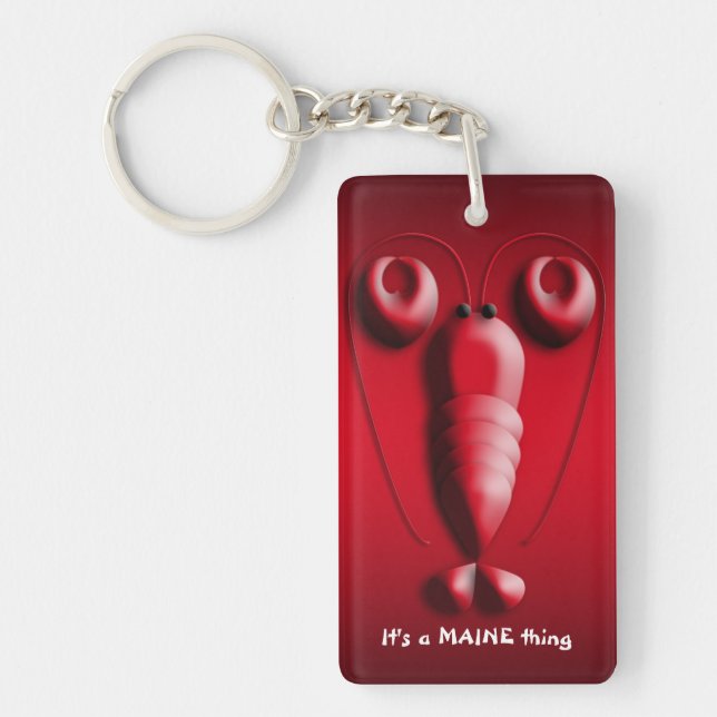 It's a Maine Thing Adorable Red Lobster Keychain (Front)