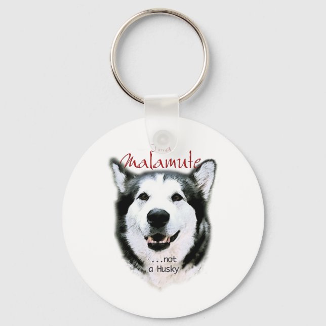 It's a Malamute Keychain (Front)