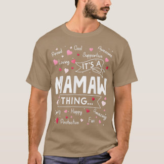 It's a Mamaw Thing Funny Sayings Cute Grandma Moth T-Shirt
