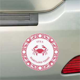 It's A Maryland Thing – Chesapeake Bay Crabs Car Magnet