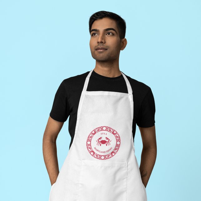 IT'S A MARYLAND THING (CRABS) ADULT APRON (Creator Uploaded)