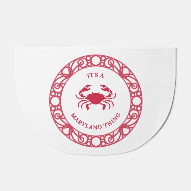 IT'S A MARYLAND THING (CRABS) Door Mat (Front)