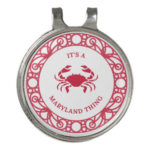 IT'S A MARYLAND THING (CRABS) GOLF HAT CLIP