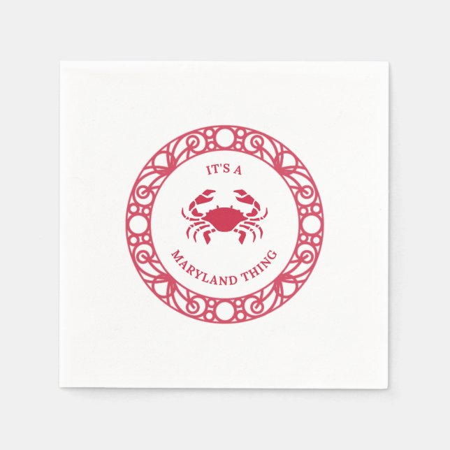 IT'S A MARYLAND THING (CRABS) NAPKINS (Front)