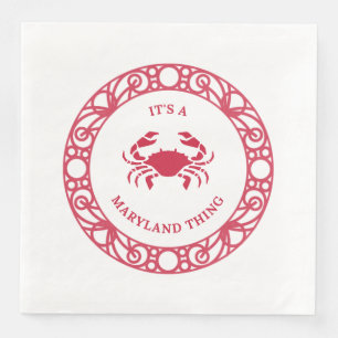 IT'S A MARYLAND THING (CRABS) PAPER DINNER NAPKINS