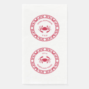 IT'S A MARYLAND THING (CRABS)  PAPER GUEST TOWELS