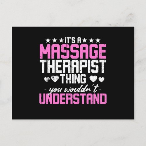 Its A Massage Therapist Thing Holiday Postcard