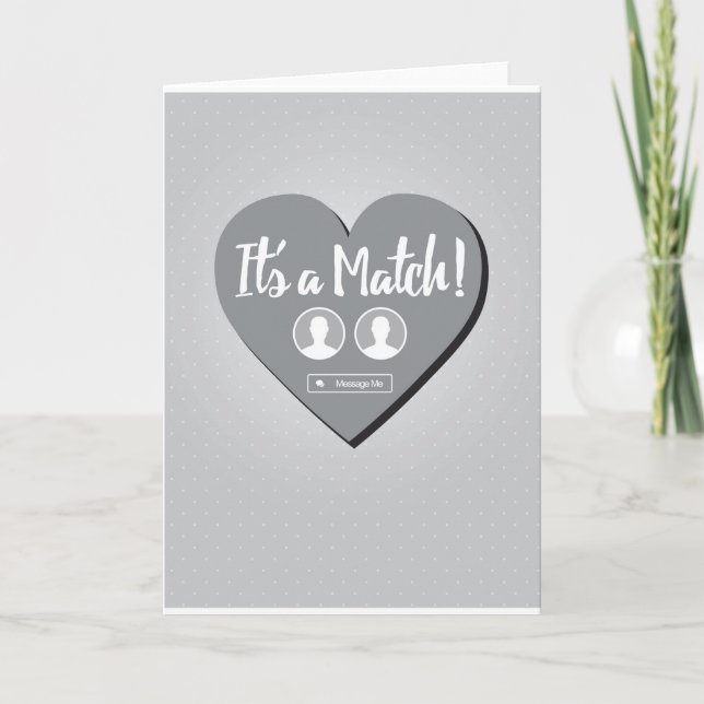 It's A Match Dating Card (Front)