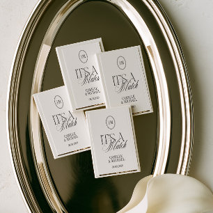 It's a Match Elegant Classic Wedding Favor Matches